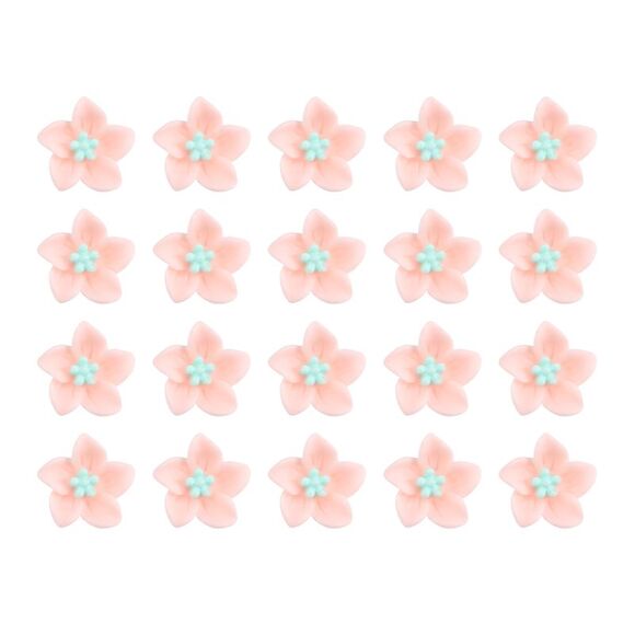 20 Pcs Mini Flower Cute Hair Clips Hair Accessories for Birthday Party Pink - Picture 1 of 7